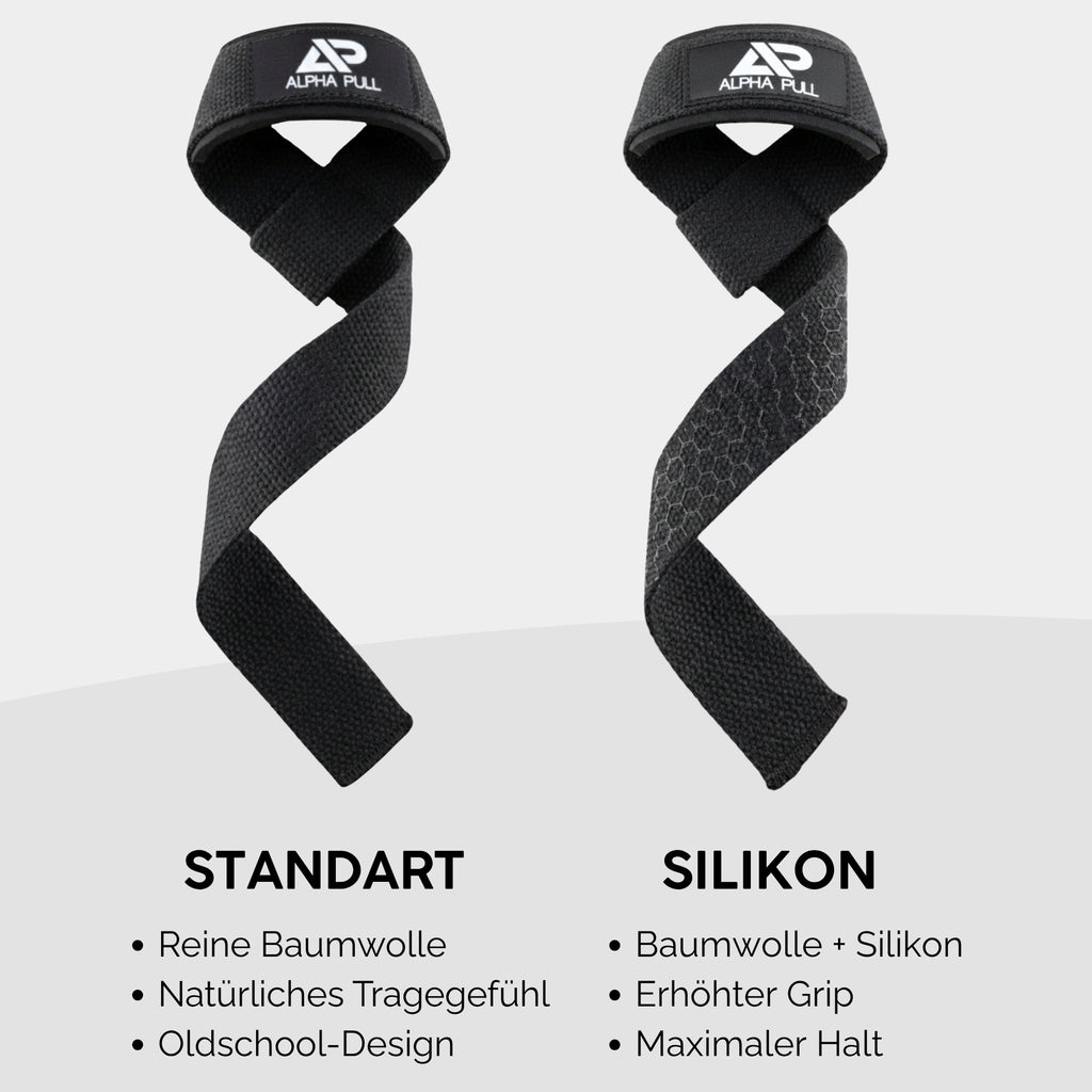 ALPHA PULL® Zughilfen gepolstert für Krafttraining