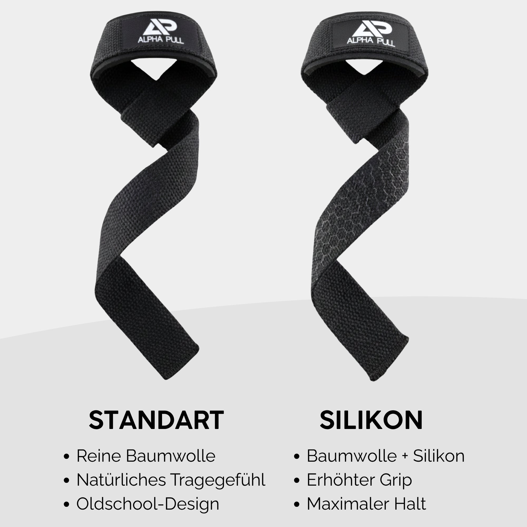 ALPHA PULL® Zughilfen gepolstert für Krafttraining